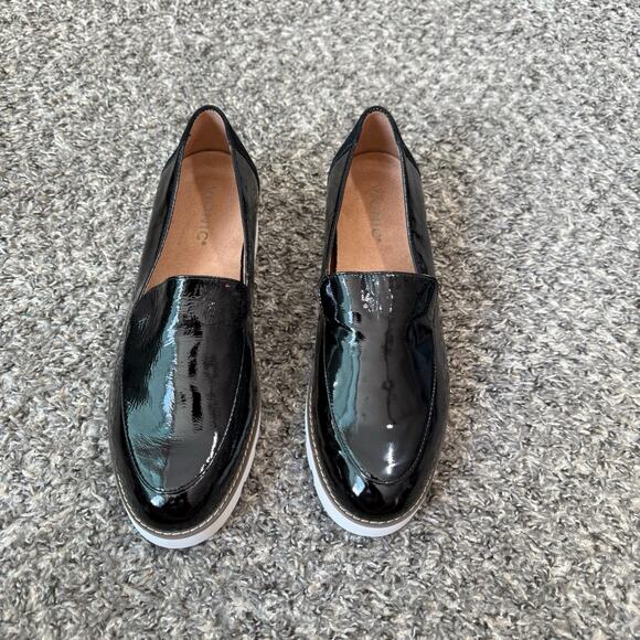 Vionic Kensley Women's Slip On Loafer Shoe Black Patent Leather 9 Wide New - Picture 8 of 8